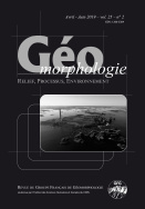 Géomorphologie : relief, processus, environnement, 2019, vol. 25, n° 2
