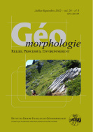Géomorphologie : relief, processus, environnement, 2022, vol. 28, n°3