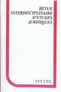Revue interdisciplinaire d'études juridiques 2003.50