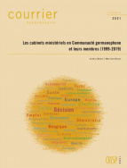 Les cabinets ministériels en Communauté germanophone et leurs membres (1999-2019)