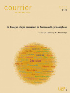 Le dialogue citoyen permanent en Communauté germanophone