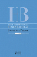 Revue internationale Henry Bauchau n°1 - 2008