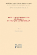 Aspects de la phonologie générative du français contemporain